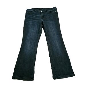 Ann Taylor Bootcut Jeans Darkwash Womens Plus Size 14